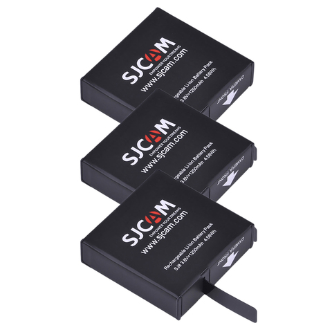 SJCAM SJ8 – batterie de caméra, 1200mAh, 3.8V, 3 pièces, Original, Rechargeable, pour accessoires de caméra d'action, SJ8 Pro/SJ8 Plus/SJ8 Air ► Photo 1/6