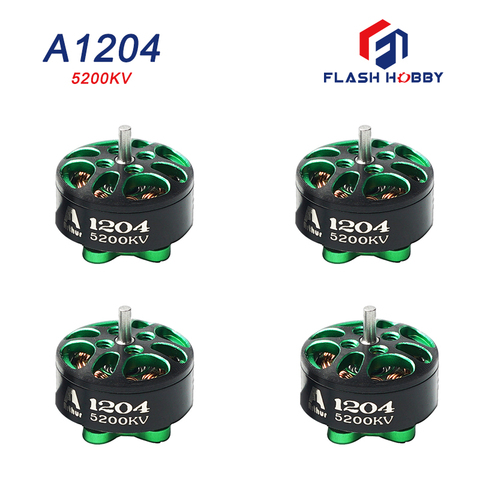 4 pièces/lot FlashHobby Arthur série A1204 1204 2500KV 3100KV 5200KV moteur sans brosse pour FPV course RC Multicopter partie ► Photo 1/6