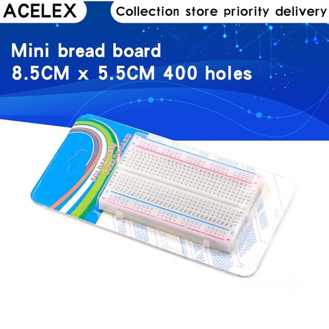 1 pièces Qualité mini planche à pain/platine de prototypage 8.5CM x 5.5CM 400 trous ► Photo 1/5