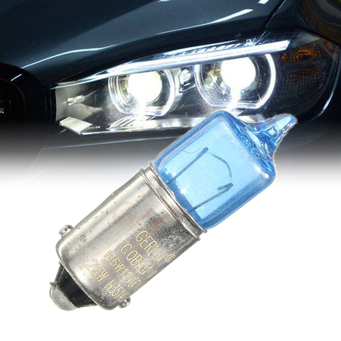 2 pièces 6W BAX9S H6W Super blanc 5000K voiture Auto xénon Sidelight ampoules clignotant lampe ampoules voiture lumière Source DC12V voiture style ► Photo 1/6