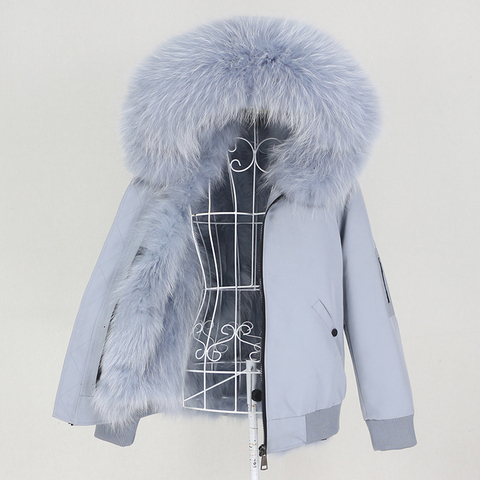 OFTBUY – Parka imperméable pour femme, manteau en vraie fourrure de renard et de raton laveur, à capuche chaude amovible, nouvelle collection hiver 2022 ► Photo 1/6