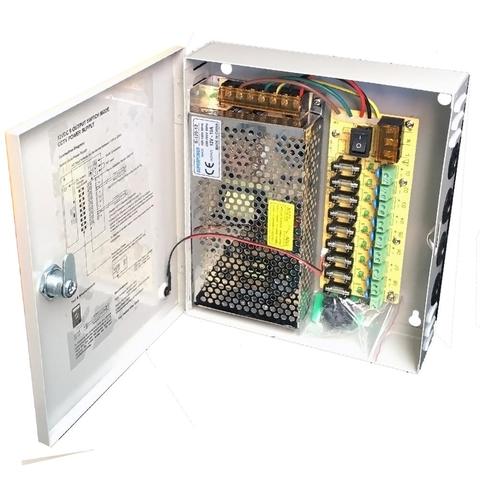 9CH AC100-240V à DC12V 5A 10A 15A transformateur adaptateur de boîte d'alimentation pour caméra de sécurité CCTV LED ► Photo 1/6