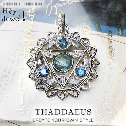 Collier pendentif gorge CHAKRA bleu, tout nouveau bijou tendance de Style européen, accessoires de collier, cadeau pour femmes et filles, 2022 ► Photo 1/6