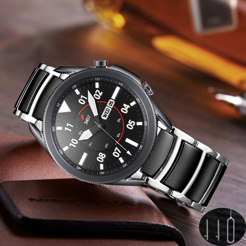 Bracelet céramique pour galaxy watch 3, 20mm 22mm 45mm, pour samsung galaxy watch 46mm, pour huawei watch gt 2 e ► Photo 1/6