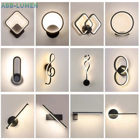 Mur LED lampe chambre à coucher lumière nordique appliques Dimmable salon mur lampe de chevet mur led lumière pour la maison salle de bain luminaire ► Photo 1/6