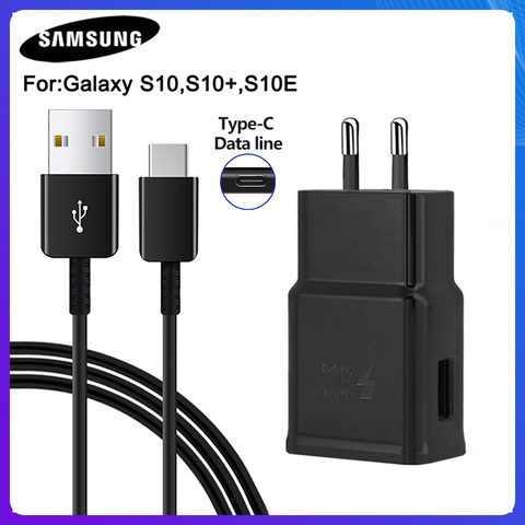 Tablette Samsung Galaxy S10 X EP-TA200 S10 Plus SM-G9730 S10E A60 A70 A80 A90 S9 S9 Plus S9 Plus, chargeur rapide SM-G9750 Original ► Photo 1/6