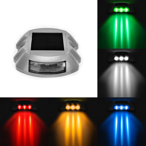 Jiguoor – lampe solaire d'extérieur à 6 LED, imperméable, alimentée par batterie Ni-MH, idéal pour un jardin, une route, une entrée, un sentier, une station d'accueil ► Photo 1/1