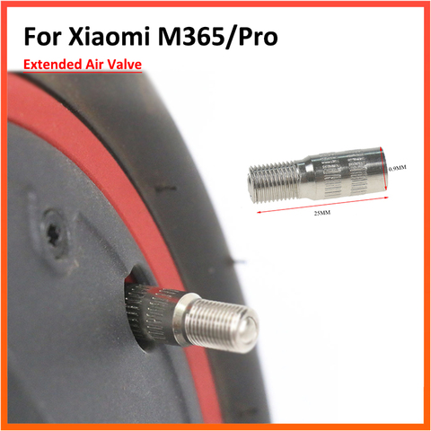 Soupape d'air d'extension pour Xiaomi M365 / 1S / Pro Max G30 pièces de buse d'air gonflable de roue avant de moteur de Scooter électrique ► Photo 1/6