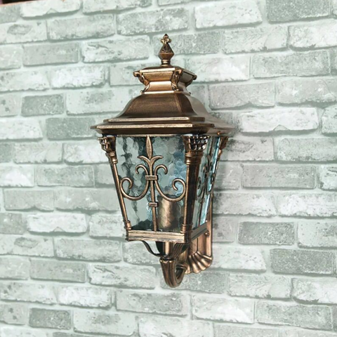 Applique murale LED E27, imperméable, éclairage d'extérieur, idéal pour un jardin, un Patio ou la rue, couleur Bronze ► Photo 1/4