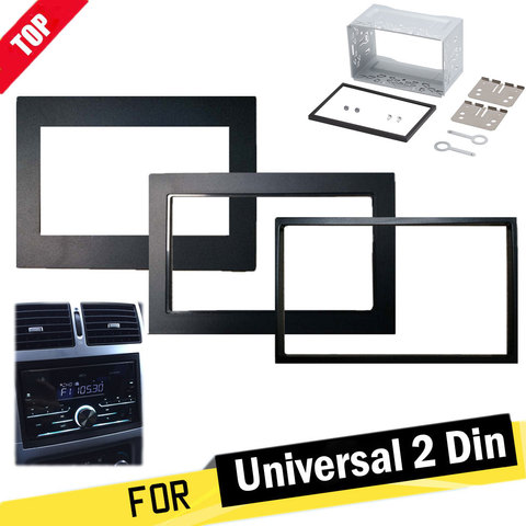 Cadre de voiture universel 178x102mm, panneau cadre décoratif pour autoradio/lecteur android 2 din ► Photo 1/6