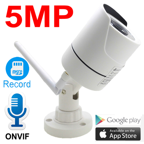 JIENUO-caméra de Surveillance extérieure IP Wifi hd 5MP/1080P, dispositif de sécurité domestique sans fil, étanche, avec Audio, avec protocole Onvif ► Photo 1/6