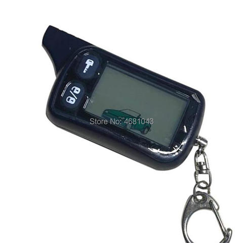 Porte-clés de télécommande LCD TZ9010, TZ-9010 porte-clés pour la sécurité des véhicules, système d'alarme de voiture à 2 voies Tomahawk TZ 9010, vente en gros ► Photo 1/3