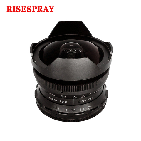 Objectif 7.5mm F2.8 Fisheye 180 ° pour Sony NEX e-mount pour Fuji XF APS-C / Panasonic Olympus Macro 4/3 appareils photo sans miroir J ► Photo 1/6