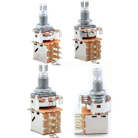 Potentiomètre de Pot de contrôle Push-Pull A500K B500K A250K B250K pour potentiomètre de Pot de contrôle Push-Pull de Volume de guitare électrique/basse ► Photo 1/6