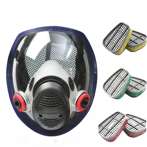 Nouveauté Anti gaz masque chimique industriel peinture pulvérisation Pesticides respirateur filtre poussière masque facial complet remplacer 3M 6800 ► Photo 1/5