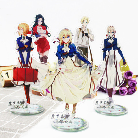 Figurines de dessin animé Violet Evergarden, support en acrylique, jouets Cosplay, jolies figurines d'action de décoration pour filles, jouet à collectionner DIY ► Photo 1/6