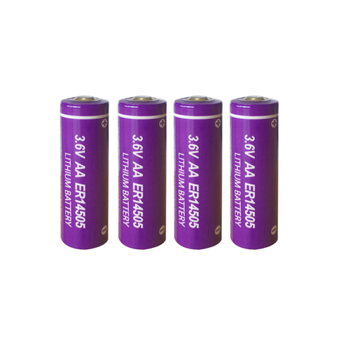 4 pièces PKCELL ER14505 batterie 3.6v AA 2400mah batteries au lithium er 14505 liSOCL2 batteries cellulaires pour le suivi GPS, caméras ► Photo 1/6