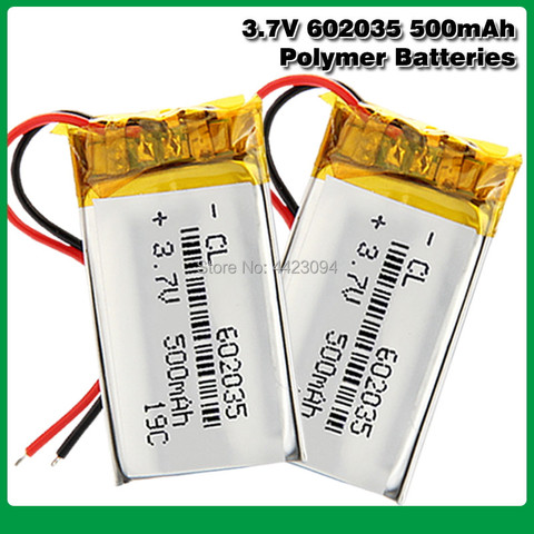 Batterie lithium-ion 602035 mah, 500 V, pour enregistreur de navigation, enregistrement vidéo sans fil, tetra P300, playme, 3.7 ► Photo 1/6