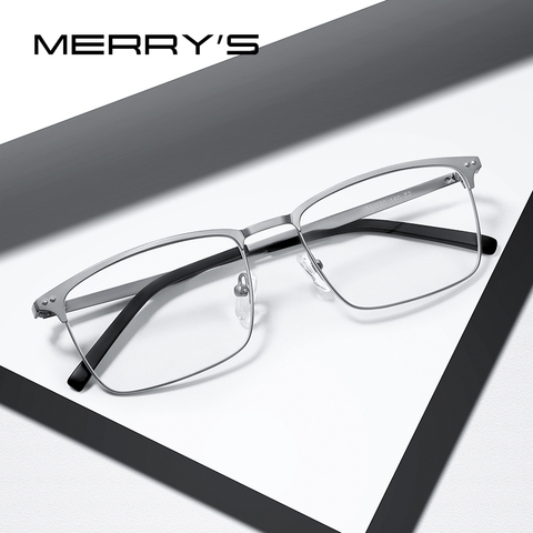 MERRYS DESIGN-lunettes pour hommes, monture de Style Business, carrée, ultralégère, monture pour myopie, Prescription, S2263 ► Photo 1/6