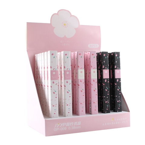 0.38mm doux Kawaii fleur de cerisier Gel encre stylos mignon Sakura stylo affaires Signature stylo école bureau écriture fournitures papeterie ► Photo 1/5