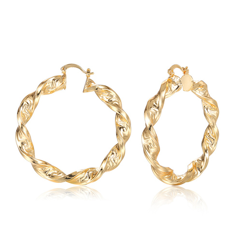 Boucles d'oreilles de luxe pour femmes, anneau en or, bijoux tendance, accessoires de mariage, cadeau ► Photo 1/6