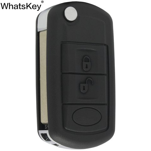 WhatsKey 3 Bouton À Distance Clé Flip Pliant Clés Cover Coque Pour Land Rover Range Rover LR3 Freelander Evoque Découverte sport ► Photo 1/6