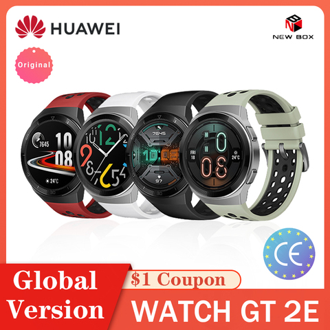 HUAWEI montre GT 2e montre intelligente 1.39 ''écran AMOLED 14 jours de vie 5ATM étanche fréquence cardiaque Version mondiale Tracker ► Photo 1/6