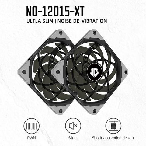 ID-refroidissement 12015XT 120mm PWM PC ventilateur Ultra mince ordinateur silencieux CPU refroidisseur d'eau ventilateur ► Photo 1/6