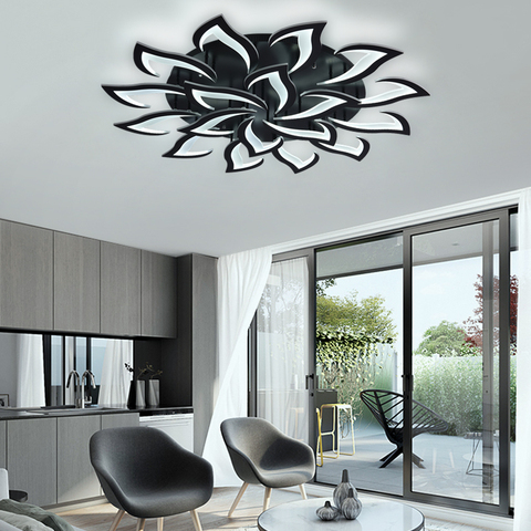 IRALAN – Lustre de luxe et moderne à LED en forme de lotus, plafonnier pour salon, salle à manger, cuisine, chambre, lampe pour décoration et art, luminaires ► Photo 1/6