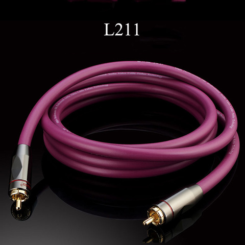 Câble Audio/vidéo Coaxial numérique mâle/mâle RCA câble de basse Coaxial M/M câble SPDIF L211 0.5M-20M ► Photo 1/4