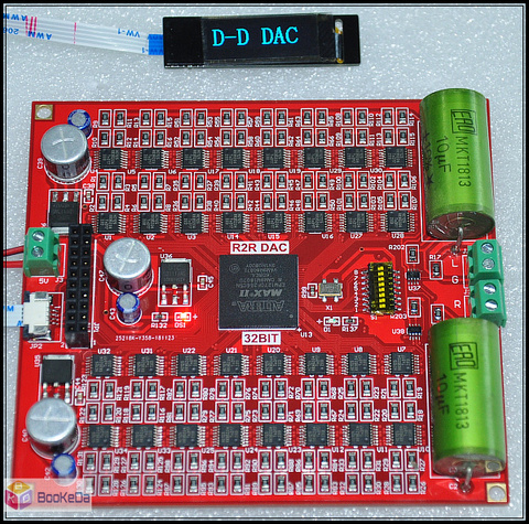 Carte décodeur R2R DSD PCM DAC 32 bits discrète, affichage d'identification automatique, Solution directe, double Solution ► Photo 1/5