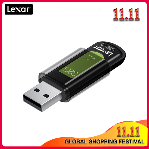 100% clé USB 3.0 Lexar S57 d'origine 32 go 64 go 128 go 256 go U disque jusqu'à 150 mo/s clé USB 256 bits AES clé USB pour PC ► Photo 1/6