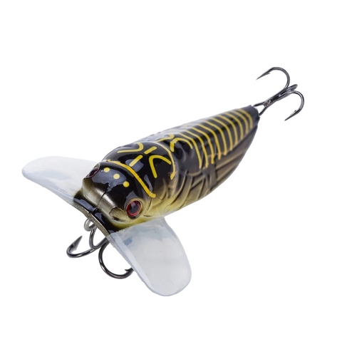 1 pcs De Pêche Leurre Cigale Flottant Lscas Appâts Artificiels 40mm 3.8g 55mm 8.5g Pesca Poissons Popper leurre Topwater Estomac Insectes ► Photo 1/6