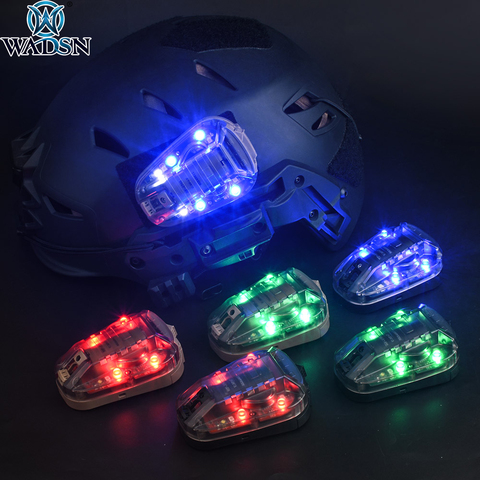 WADSN – lumières stroboscopiques militaires et tactiques d'airsoft HEL-STAR 6 Gen iii, vert/rouge/bleu IR, Signal de survie étanche pour l'extérieur ► Photo 1/6