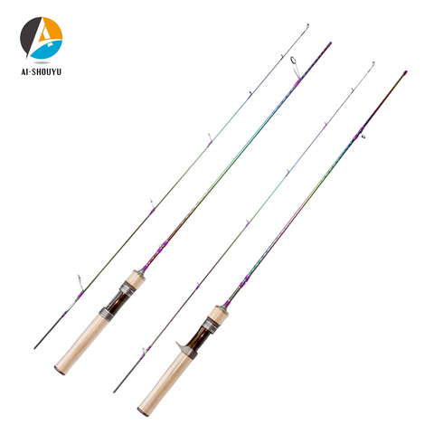 AI-SHOUYU pointe solide truite leurre tige UL puissance 1.53m 1.68m ultra-léger 1-8g 2-6lb carbone filature/coulée tige Probale pôle de pêche ► Photo 1/6