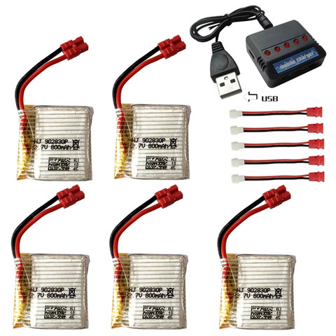 Temps de vol 9 minutes mise à niveau batterie 3.7 V 800mAh pour SYMA X21 X21W x26 X26A, pièces de drone télécommandé avec chargeur X21 X21W ► Photo 1/6