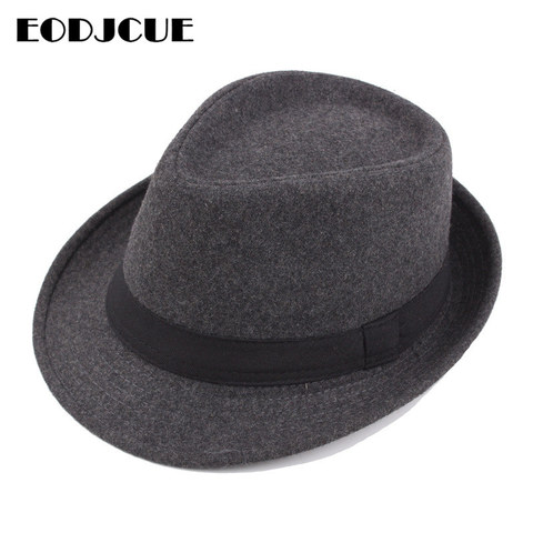 Chapeau d'hiver Fedora pour hommes, chapeau de Jazz à large bord, chapeau pour l'extérieur, rétro, bol, 2022 ► Photo 1/6