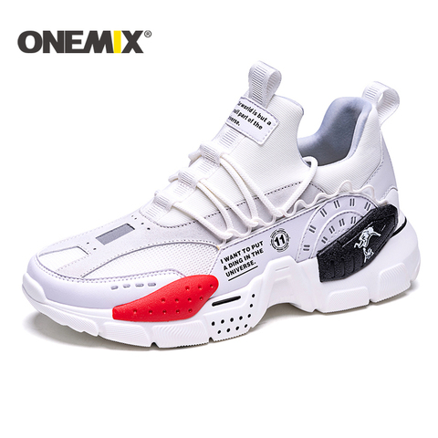 ONEMIX-baskets respirantes en maille pour hommes et femmes, chaussures de course, de sport, de marche en plein air, amortissantes, nouvelle collection offre spéciale ► Photo 1/6