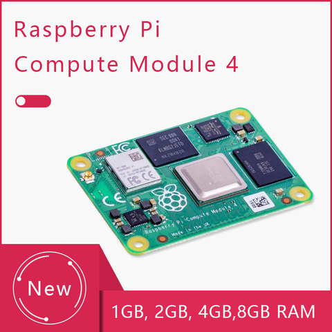 Module de calcul Raspberry Pi 4 processeur Quad-Core double sortie vidéo WiFi BT 5.0 CM4 1/2/4/8G RAM Lite/8/16/32G carte eMMC CM 4 IO ► Photo 1/6
