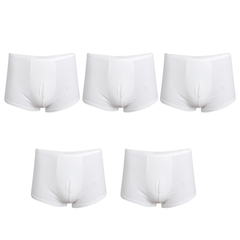 Sous-vêtements jetables pour hommes, 100% coton, 5 pièces, pour Incontinence, pour voyage ou hôpital, L ► Photo 1/6