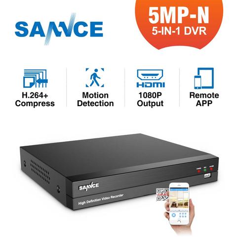 SANNCE – caméra de Surveillance vidéo HD 5MP-N 8CH 5 en 1, enregistreur numérique H.264 +, détection de mouvement pour caméras de vidéosurveillance IP 2MP 3MP 5MP ► Photo 1/6