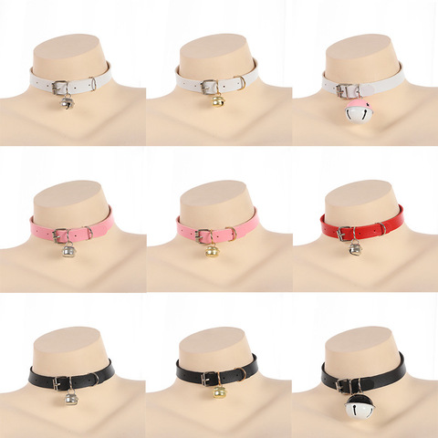 Accessoires de jouets érotiques pour femmes, pour jeux de Bondage BDSM, mignon, collier kawaii avec cloche, collier Cosplay, Fetsih, lolita ► Photo 1/6