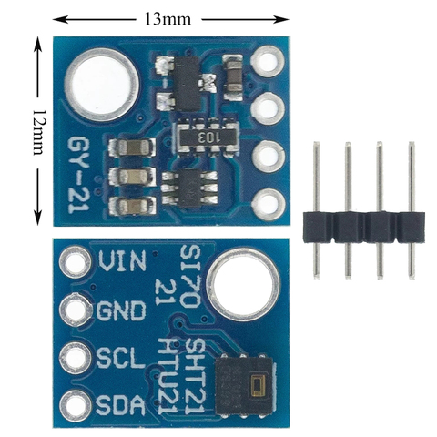 1 pièce capteur d'humidité avec Interface I2C Si7021 GY-21 HTU21 forArduino-industriel-haute précision ► Photo 1/6