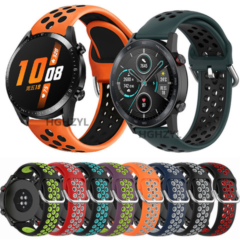 Pour GT2 Bracelet Silicone Bracelet pour Huawei montre GT 2 GT 46mm /GT 2e/honneur Bracelet magique Sport Bracelet 22MM Bracelet Correa ► Photo 1/5