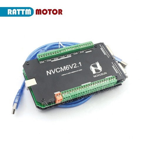 Accessoires de contrôleur CNC USB Mach3, carte de mouvement NVCM 6V2.1 200KHZ pour moteur pas à pas de routeur CNC, servomoteur ► Photo 1/6