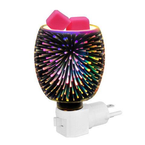 Brûleur d'encens électrique 3D Touch, brûleur de cire aromatique, lampe de nuit, diffuseur de cire d'aromathérapie ► Photo 1/6