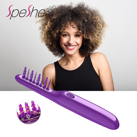 Brosse à cheveux électrique démêlante, peigne qui démêle automatiquement les cheveux bouclés, brosse à cheveux démêlante pour Salon de coiffure, outils de coiffure ► Photo 1/6