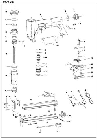 Pièces de rechange pour 8016, 420, 7116, 421 ► Photo 1/1