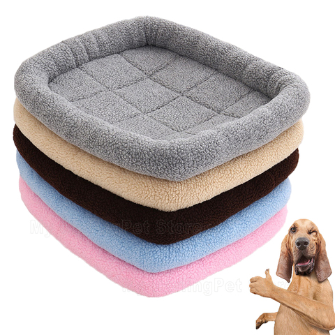 Lit pour chien calmant moelleux pour petits chiens moyens tapis polaire chien lit tapis chien paniers lits pour animaux de compagnie pour chien tapis chat tapis ► Photo 1/6