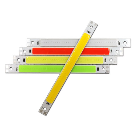 120MM 3V 5V COB barre de LED lumières bande batterie USB alimenté puce LED lampe pour liseuses lampes de travail rouge bleu blanc vert couleurs ► Photo 1/6